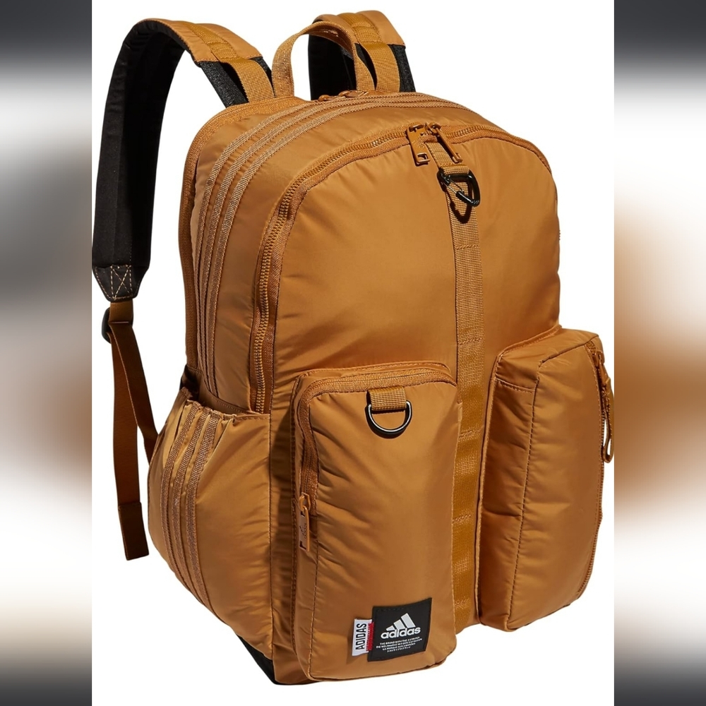 Adidas Iconic 3 Stripe Backpack Mesa Brown
